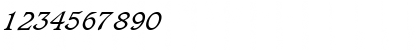 Download GrammateusSSK Italic Font Numeric Preview