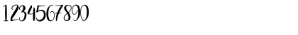 Download Pretty Queen Regular Font Numeric Preview