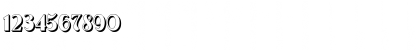 Download GrandecortShadow Regular Font Numeric Preview