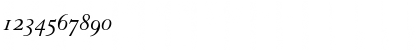Download GranjonOldStyleFigures RomanItalic Font Numeric Preview