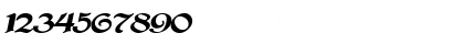 Download Gregorian Italic Font Numeric Preview