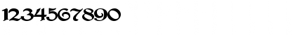 Download Gregorian Regular Font Numeric Preview