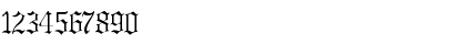 Download GregorianFLF Regular Font Numeric Preview