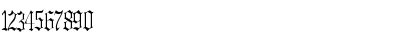 Download Gregory Thin Normal Font Numeric Preview