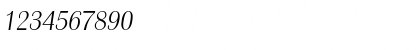 Download Grenoble-Serial-ExtraLight RegularItalic Font Numeric Preview