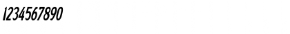 Download GrinderCondensed Italic Font Numeric Preview