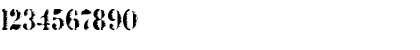 Download Grunge Bold Font Numeric Preview