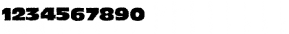 Download Grunge Olivoy Heavy Regular Font Numeric Preview