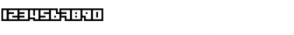 Download Gubblebum Blocky Font Numeric Preview