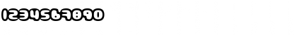 Download Gubblebum Regular Font Numeric Preview