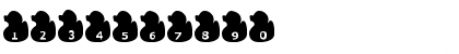 Download Gugli Ducky Rubber Regular Font Numeric Preview
