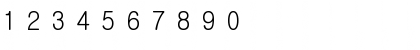Download &#56633 Regular Font Numeric Preview