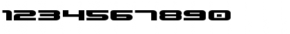 Download Gunship Expanded Expanded Font Numeric Preview