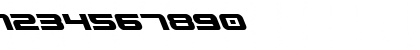 Download Gunship Leftalic Leftalic Font Numeric Preview