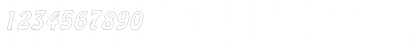 Download GuthrieOutline Oblique Font Numeric Preview