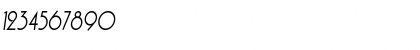 Download HamanCond Oblique Font Numeric Preview