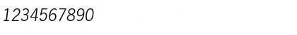 Download Hamburg-Serial-ExtraLight RegularItalic Font Numeric Preview