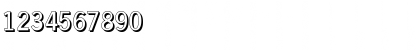Download HamburgShadow Regular Font Numeric Preview