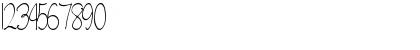 Download Hand Regular Font Numeric Preview