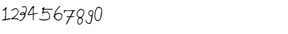 Download Handwrite Becker Normal Font Numeric Preview