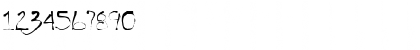 Download Handwrite-Inkbl Regular Font Numeric Preview
