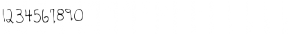 Download HanksHand Regular Font Numeric Preview