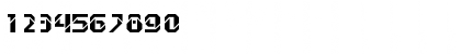 Download Hansson Stencil MN Bold Font Numeric Preview