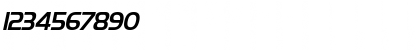 Download HanzelCondensed Italic Font Numeric Preview