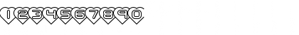 Download Hearts (BRK) Normal Font Numeric Preview