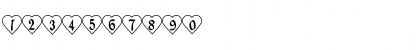 Download Hearts and Flowers Regular Font Numeric Preview