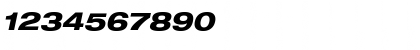 Download HeaveneticaExtd8 HvyOblSH Font Numeric Preview