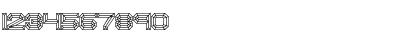 Download Heavy Bevel BRK Regular Font Numeric Preview