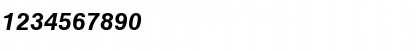 Download HelveticaGreek Upright Bold Italic Font Numeric Preview