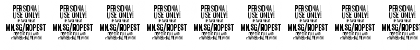 Download Ropest PERSONAL USE ONLY Regular Font Numeric Preview