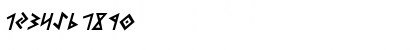 Download Heorot Italic Italic Font Numeric Preview