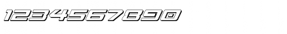 Download Sabre Shark 3D Regular Font Numeric Preview