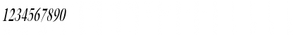 Download HornThin Italic Font Numeric Preview