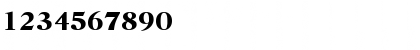 Download Horsham-DemiBold Regular Font Numeric Preview
