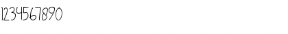 Download SamarasaHandwriting Regular Font Numeric Preview
