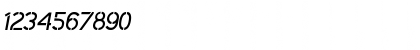 Download IdentikalSans StencilItalic Font Numeric Preview