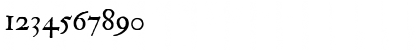 Download IM FELL Double Pica Italic Font Numeric Preview