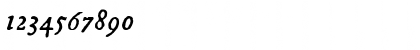 Download IM FELL DW Pica Italic Font Numeric Preview