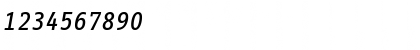 Download InfoOffice Medium Italic Font Numeric Preview