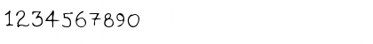 Download Informal Regular Font Numeric Preview
