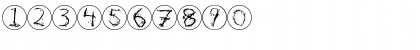 Download InkAlphabetRRings Regular Font Numeric Preview