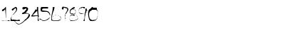 Download InkBlotScriptSSK Regular Font Numeric Preview