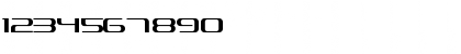 Download Intergalactic Regular Font Numeric Preview