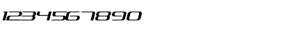 Download Intergalactic Regular Font Numeric Preview