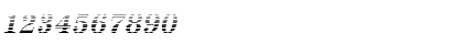 Download IrisBeckerGradient BoldItalic Font Numeric Preview