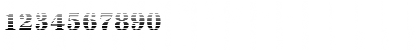 Download IrisBeckerGradientC-ExBold Normal Font Numeric Preview